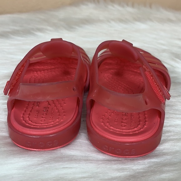 ❌SOLD❌Crocs Isabella Jelly Sandal Pink Size C4 - Picture 3 of 7